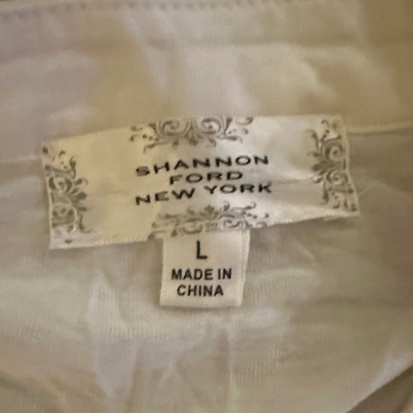 Shannon Ford Cream Lace Blouse size large - Picture 2 of 7